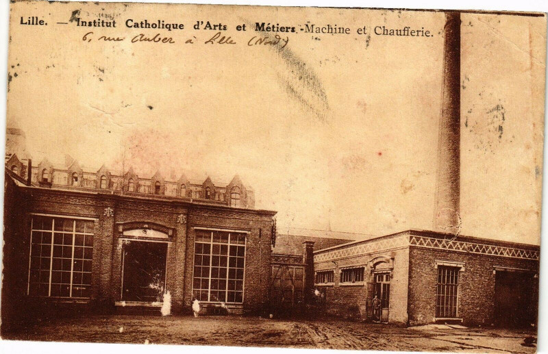 Carte postale ancienne Lille - Inst. Cath. d'Arts et Metiers à Lille