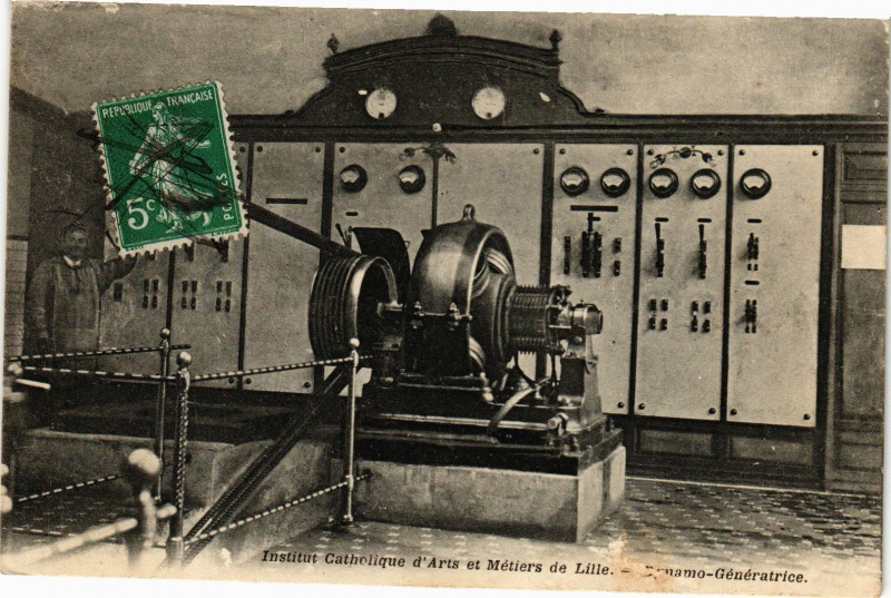 Carte postale ancienne Institute catholique d'arts et metiers de Lille - Bpnamo generatri à Lille