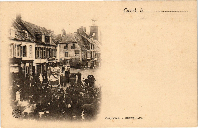Carte postale ancienne Carnaval - Reuze papa