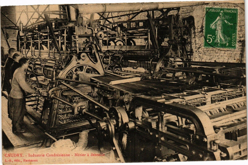 Carte postale ancienne Caudry - Industrie caudresienne à Caudry
