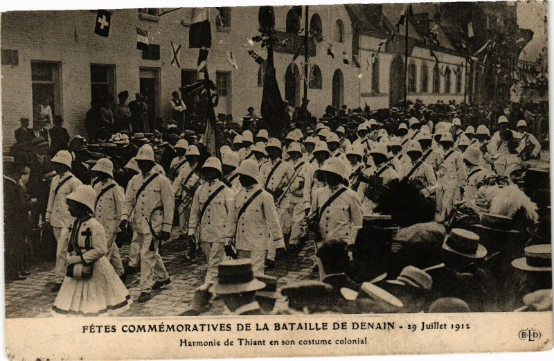 Carte postale ancienne Fetes commemoratives de la bataille de Denain à Denain