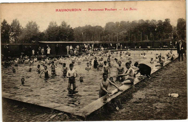 Carte postale ancienne Haubourdin - Pensionnat pinchart-les-Bains à Haubourdin