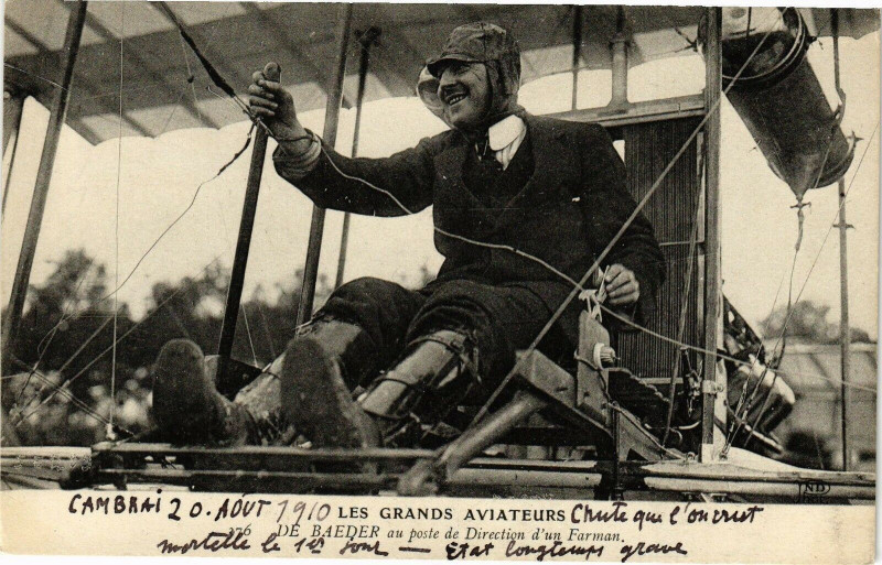 Carte postale ancienne Les grands aviateurs