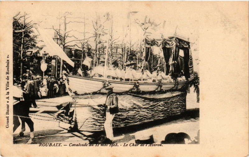 Carte postale ancienne Roubaix - Cavalcade du 31 mai 1903 à Roubaix