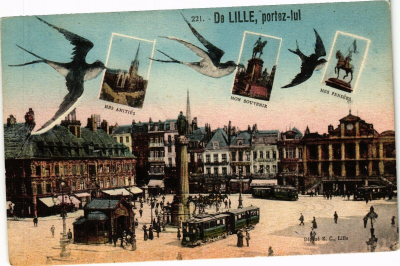 Carte postale ancienne De Lille-portez lui à Lille