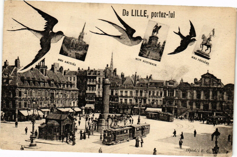 Carte postale ancienne De Lille-Portez lui à Lille