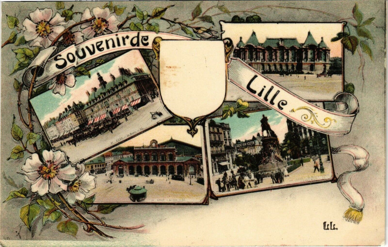 Carte postale ancienne Souvenir de Lille à Lille