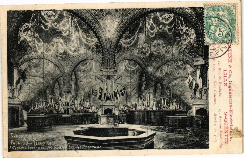 Carte postale ancienne Lille-Rue de Roubaix à Roubaix