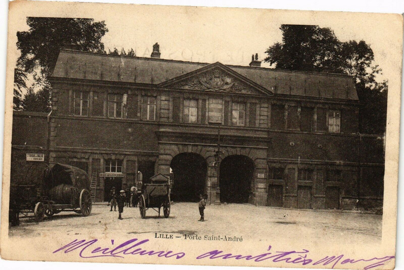Carte postale ancienne Lille-Porte Saint-Andre à Lille