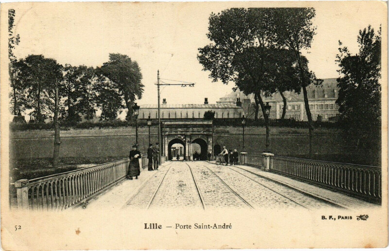 Carte postale ancienne Lille-Porte Saint-Andre à Lille