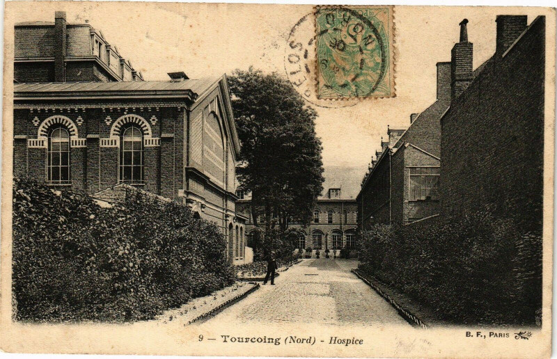 Carte postale ancienne Tourcoing-Hospice à Tourcoing