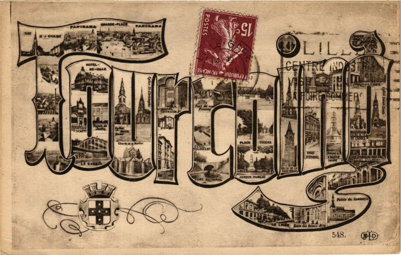 Carte postale ancienne Tourcoing à Tourcoing