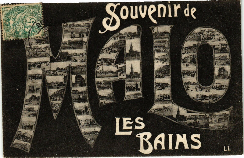 Carte postale ancienne Souvenir de Malo-les-Bains