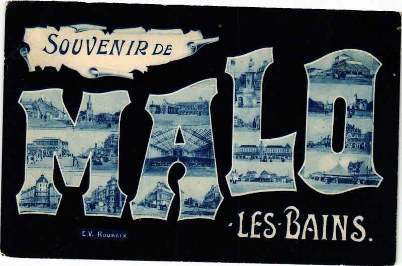 Carte postale ancienne Souvenir de Malo-les-Bains