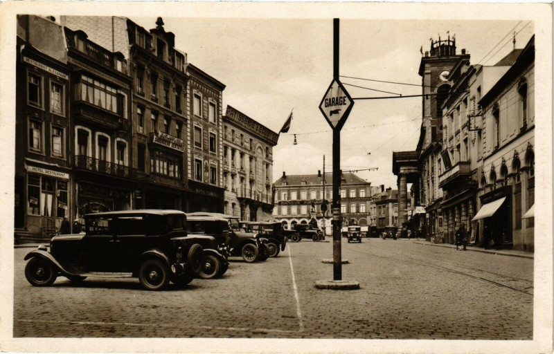 Carte postale ancienne Maubeuge place mabuse à Maubeuge