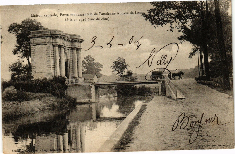 Carte postale ancienne Maison centrale porte monumentale de l'ancienne