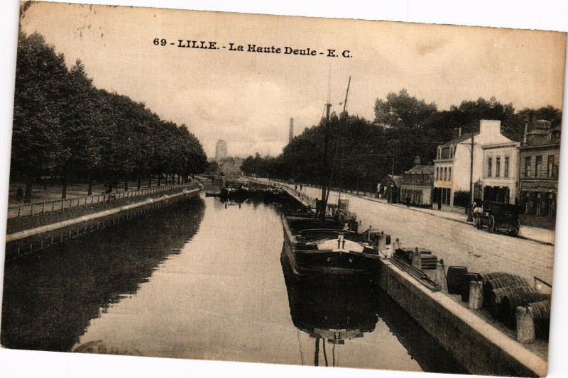 Carte postale ancienne Lille - La Haute Deule à Lille