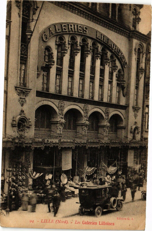 Carte postale ancienne Lille - Les Galeries Lilloises à Lille