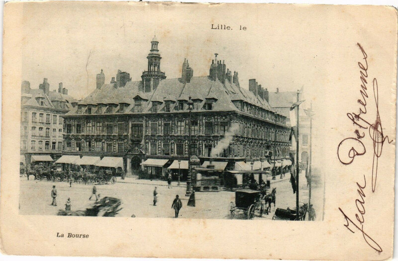 Carte postale ancienne Lille - La Bourse à Lille