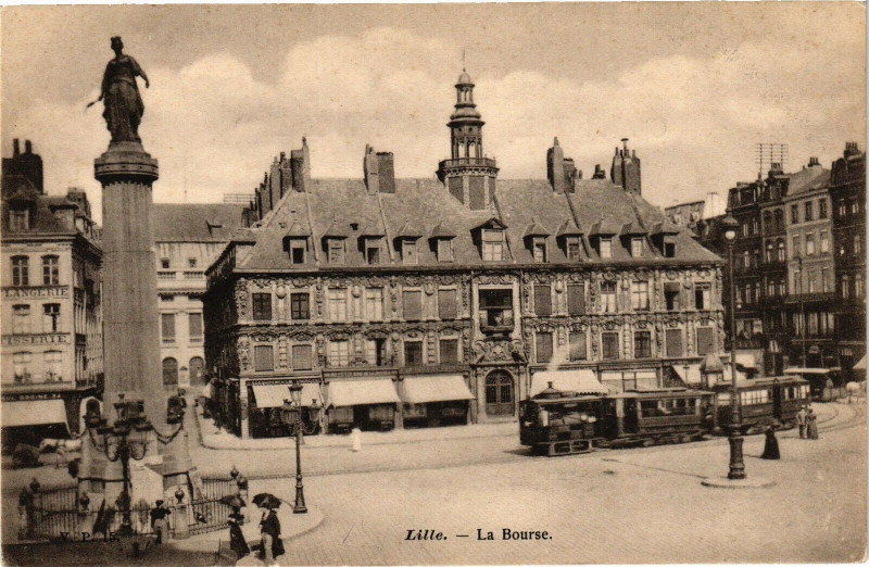 Carte postale ancienne Lille - La Bourse à Lille