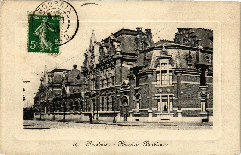 Carte postale ancienne Roubaix - Hospice barbieux à Roubaix