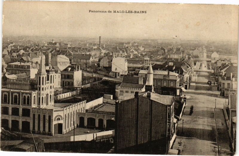 Carte postale ancienne Panorama de Malo-les-Bains à Anor