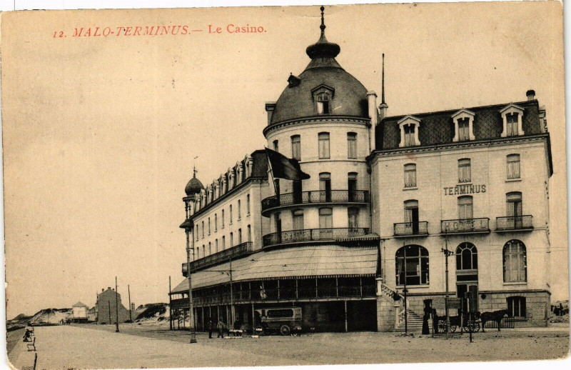 Carte postale ancienne Malo - Terminus - Le casino