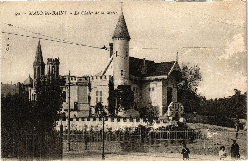 Carte postale ancienne Malo-les-Bains - Le chalet de la motte