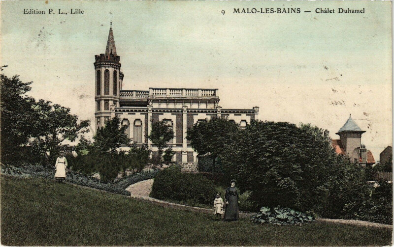 Carte postale ancienne Malo-les-Bains - Chalet duHAMEL à Hamel