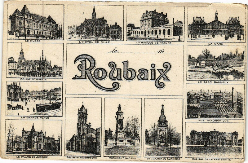 Carte postale ancienne Roubaix à Roubaix
