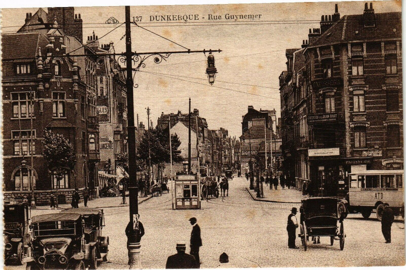 Carte postale ancienne Dunkerque - Rue Guynemer à Dunkerque