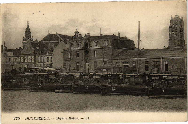 Carte postale ancienne Dunkerque - Defense Mobile à Dunkerque