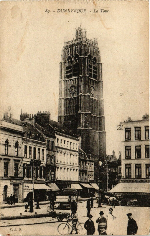 Carte postale ancienne Dunkerque - La Tour à Dunkerque
