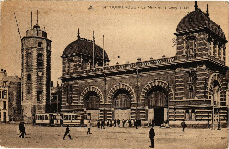 Carte postale ancienne Dunkerque - Le Mink et le Leughenaer à Dunkerque