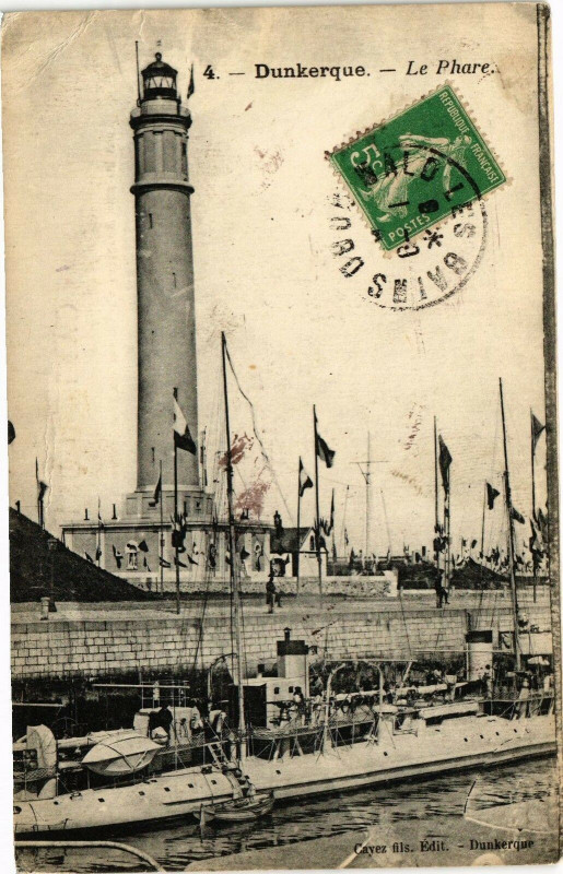 Carte postale ancienne Dunkerque - Le Phare à Dunkerque