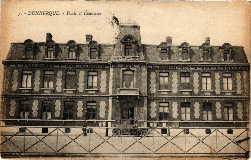 Carte postale ancienne Dunkerque - Ponts et Chaussées à Dunkerque