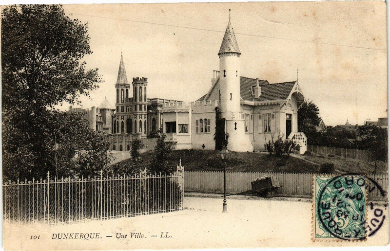 Carte postale ancienne Dunkerque - Une Villa à Dunkerque