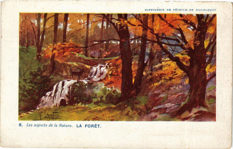 Carte postale ancienne Raffinerie de Petrole de Dunkerque - La Foret à Dunkerque