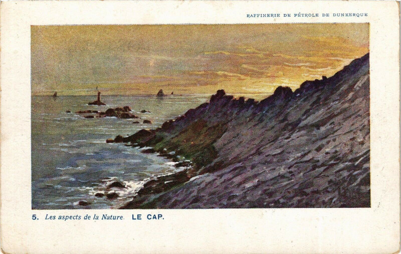 Carte postale ancienne Raffinerie de Petrole de Dunkerque - Le Cap à Dunkerque