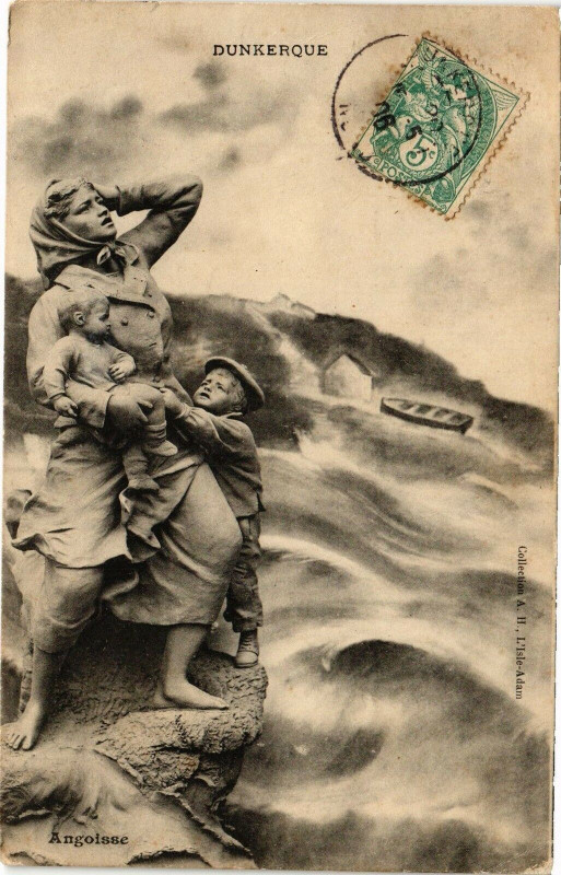 Carte postale ancienne Dunkerque - Angoisse à Dunkerque