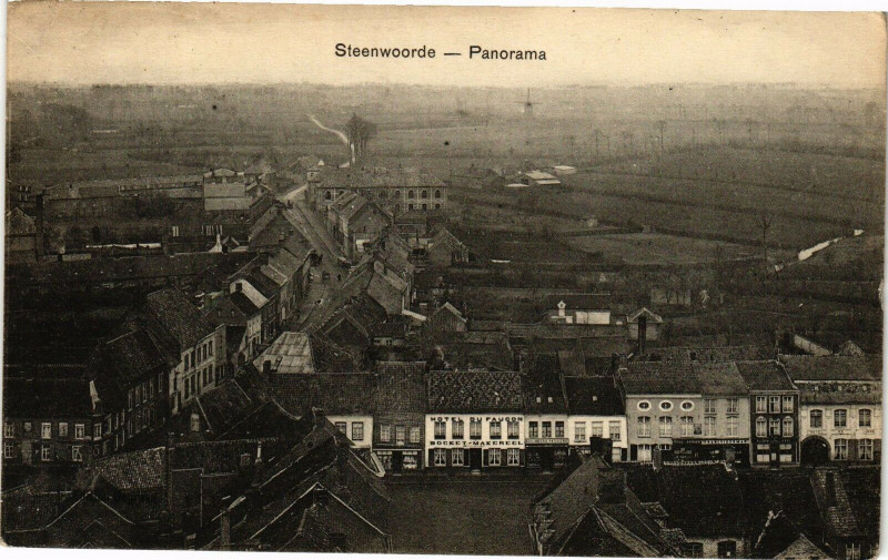 Carte postale ancienne Steenwoorde - Panorama à Anor