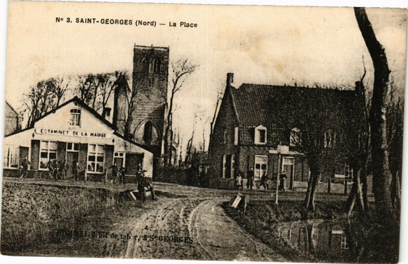 Carte postale ancienne Saint-Georges - La Place