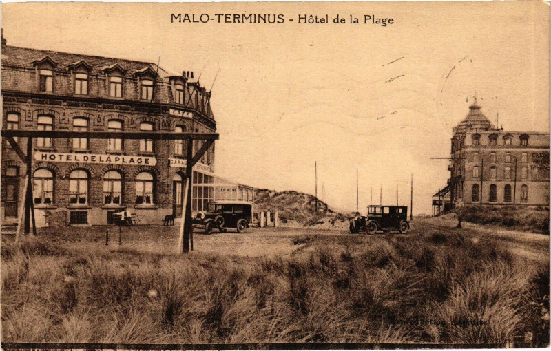 Carte postale ancienne Malo Terminus - Hotel de la Plage