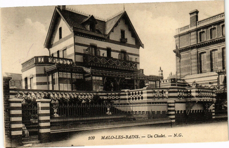 Carte postale ancienne Malo-les-Bains - Un chalet