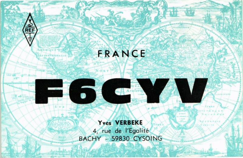Carte postale ancienne France F6CYW - Yves Verbeke 4 rue d'Egalite - Bachy à Bachy