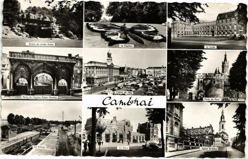 Carte postale ancienne Cambrai - Souvenir à Cambrai