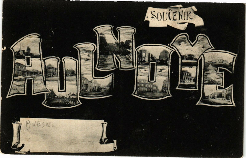 Carte postale ancienne Souvenir Aulnoye