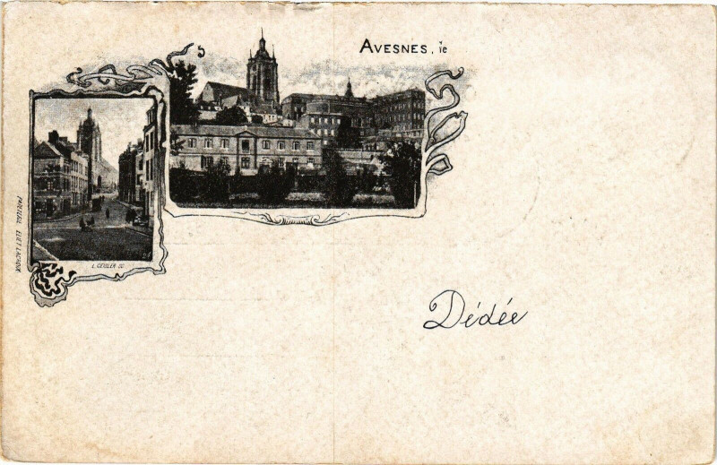 Carte postale ancienne Avesnes - Dedée à Esnes