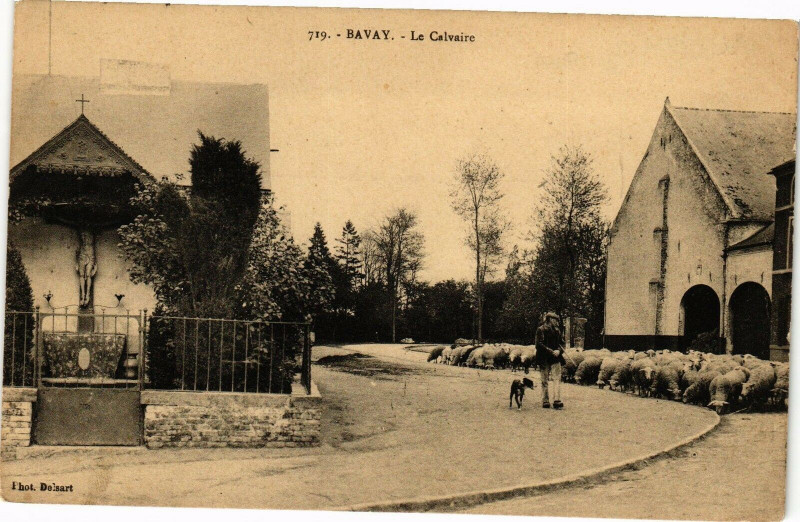 Carte postale ancienne Bavay - Le Calvaire à Bavay
