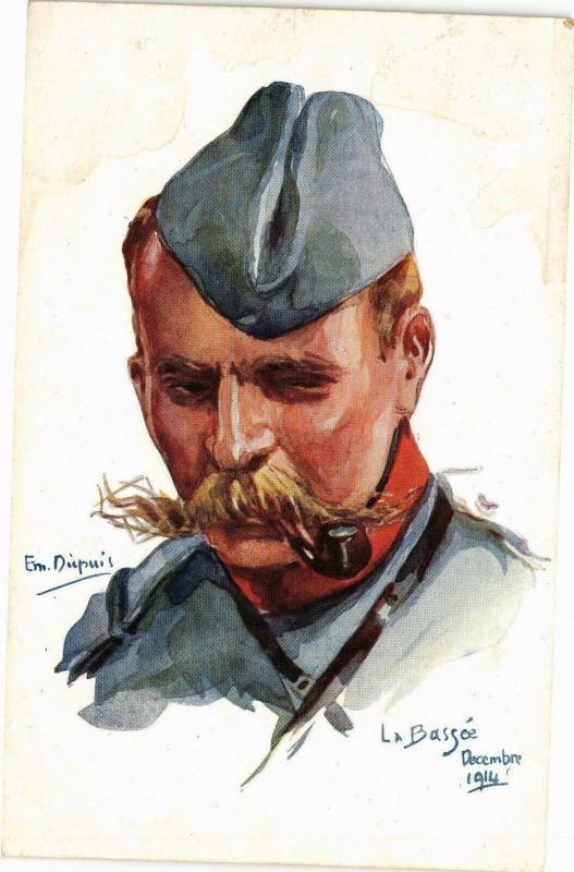 Carte postale ancienne La Basse - December 1914